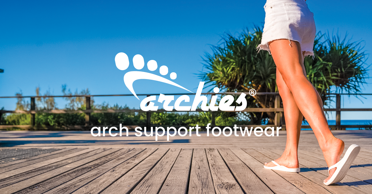 Archies - Charcoal Arch Support Thongs – The Podiatry Place @ Henley