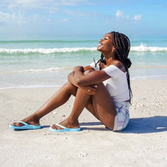 Sky Blue - Arch Support Flip Flops