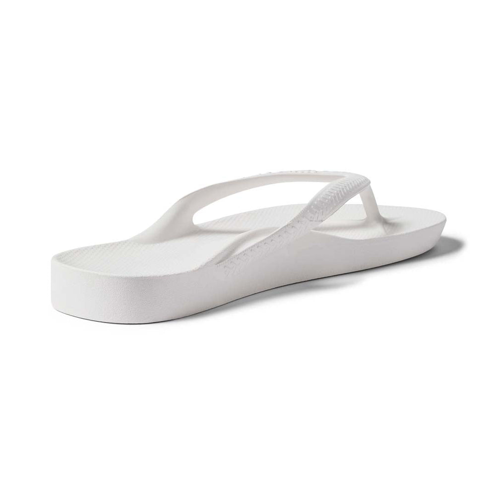  White - Arch Support Flip Flops 