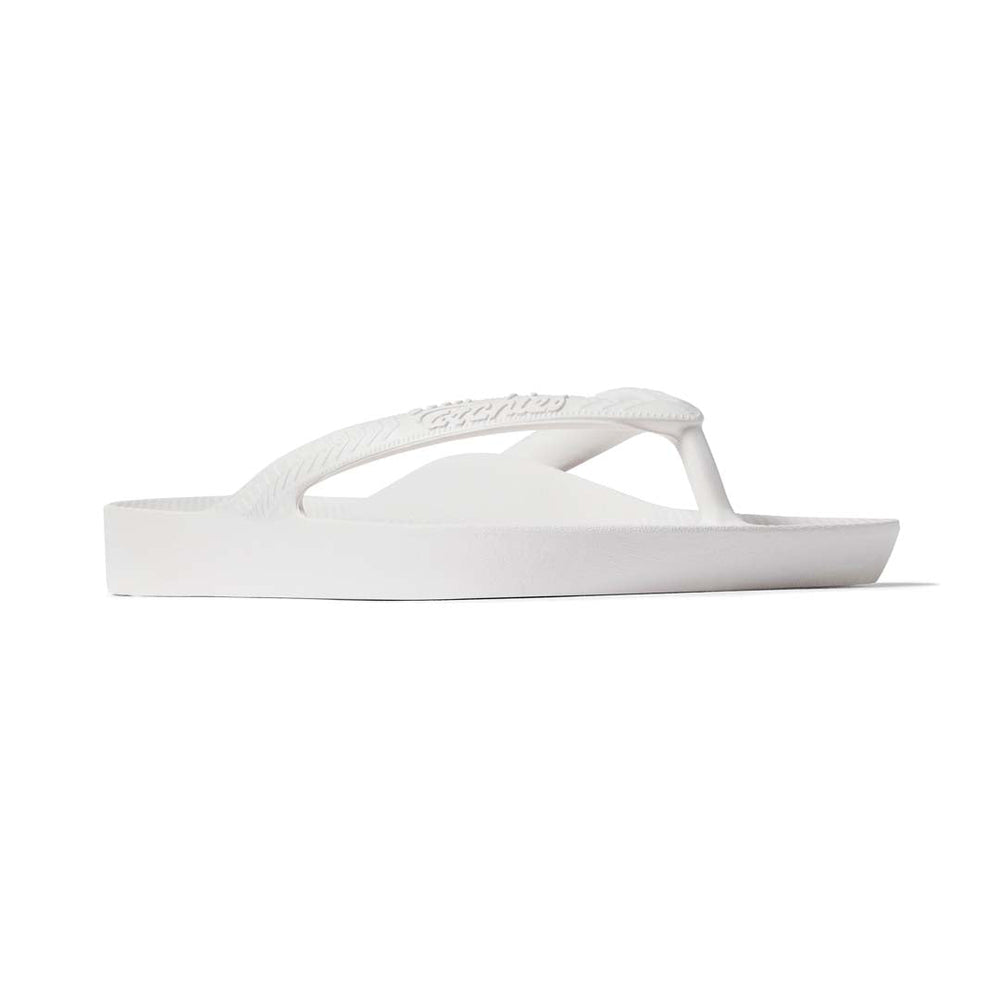  White - Arch Support Flip Flops 