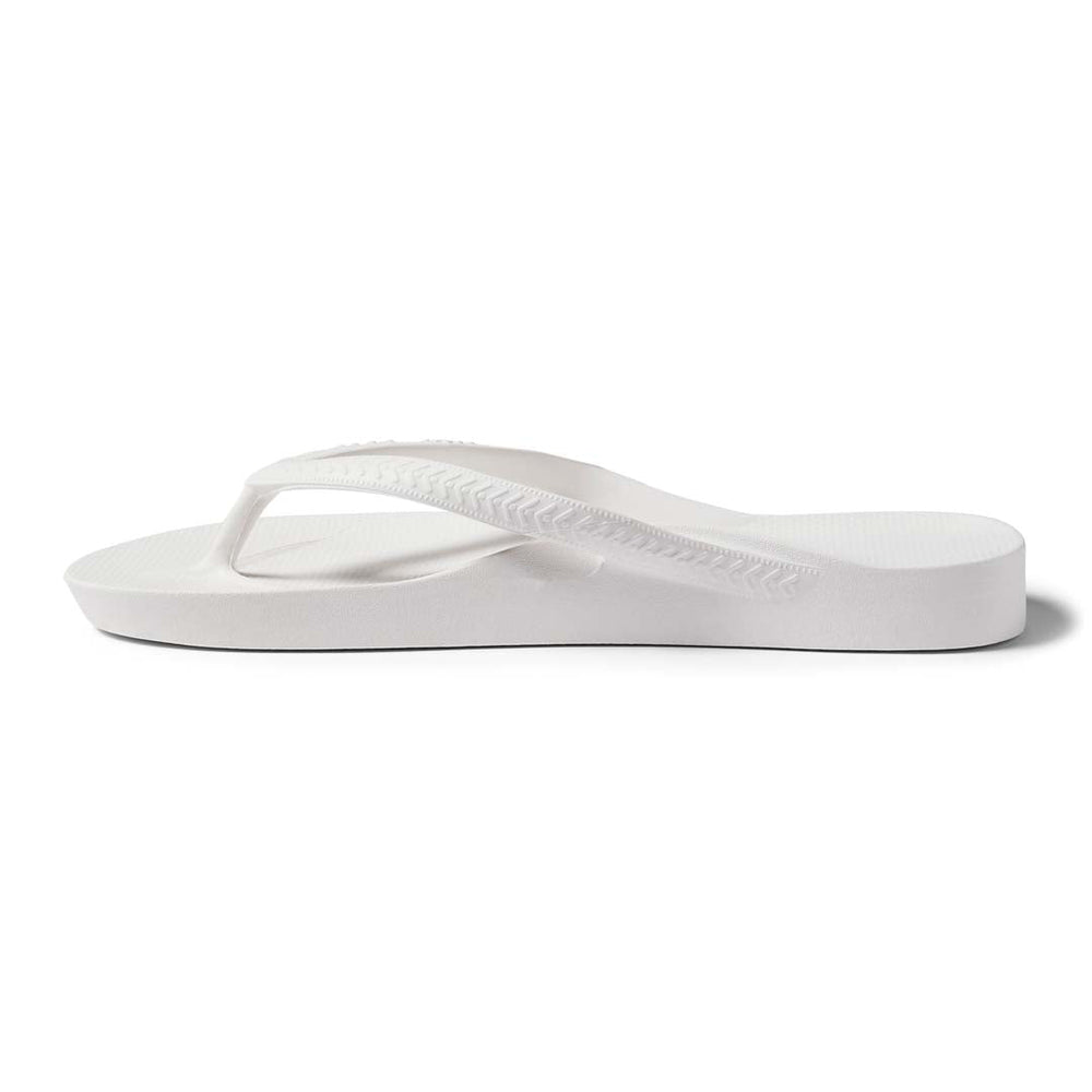  White - Arch Support Flip Flops 