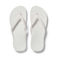 White - Arch Support Flip Flops